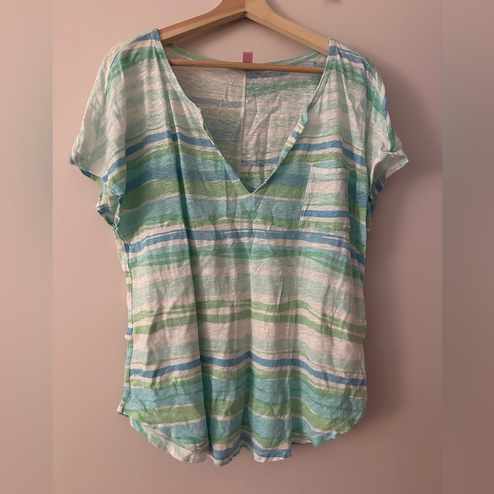 Lilly Pulitzer Linen Top size XL